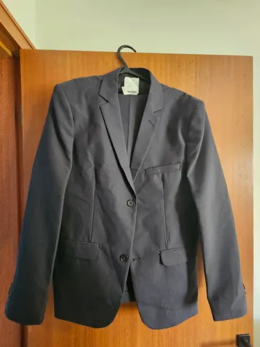 Terno Slim Grafite escuro Calça 44, blazer 50