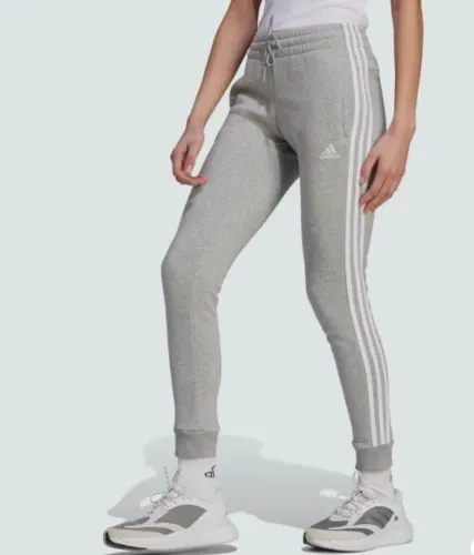 Calça Moletom Feminina Adidas Essentials 3-stripes Tamanho S