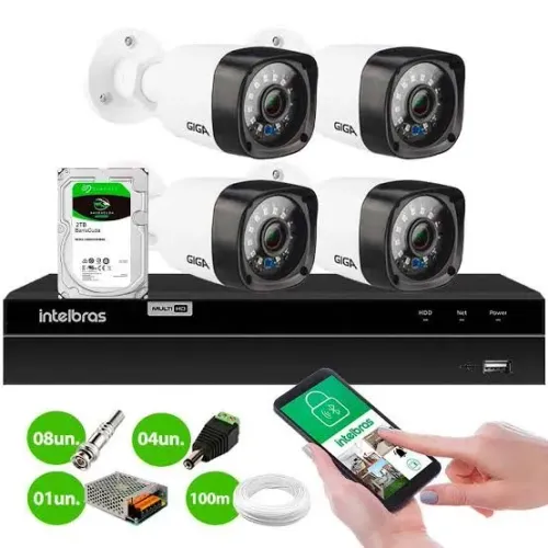 Kit de 4 câmeras apartir de 1599 reais