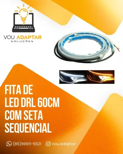 Fita de Led DRL Branco/Amarelo sequencial Daytime/Daynight