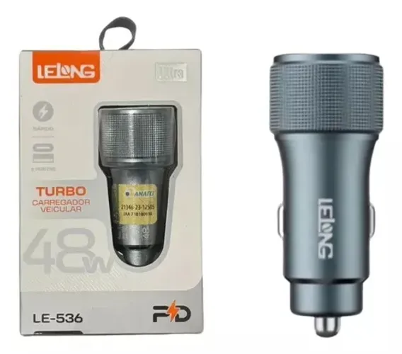 Carregador veicular Turbo 48w - R$29,00