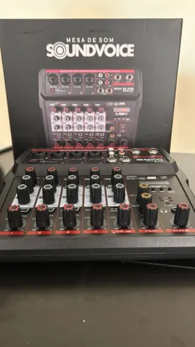 Mesa de Som Novas Soundvoice 6 Canais