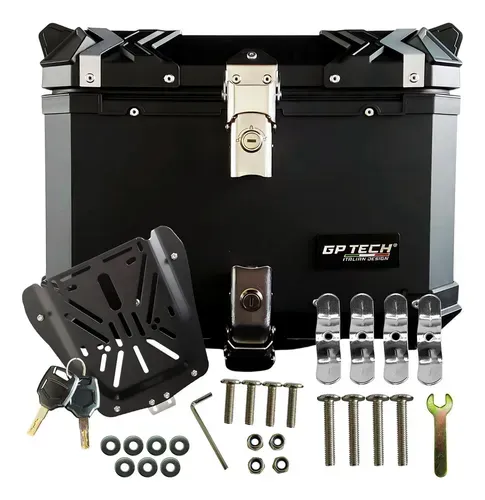 bauleto 45 litros top case plastico para motos