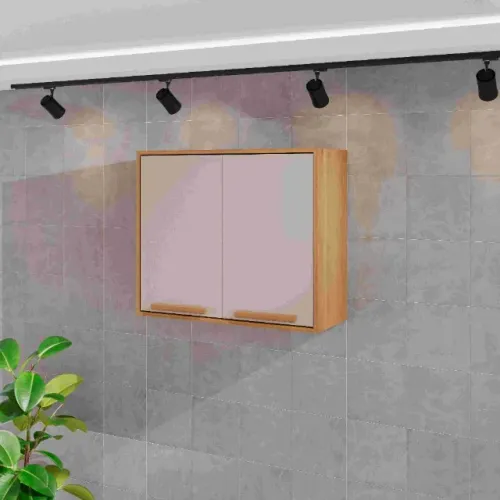 Aéreo Cozinha Florida 80cm Cinamomo/Off White Frete Grátis - Até 12x