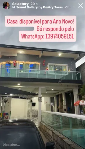 Casa disponível ANO NOVO Praia Grande SP atenção só respondo WhatsApp!