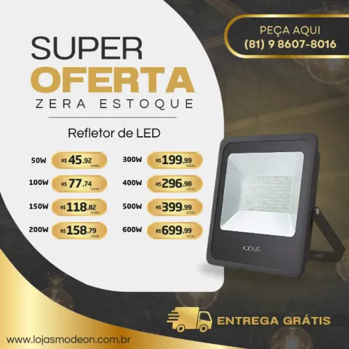 REFLETOR DE LED 50W 6500K
