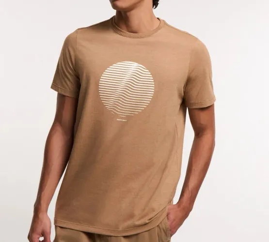 Camiseta Bluesteel M Com Estampa Frontal Onda 