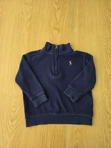 blusa suéter ralph lauren infantil azul marinho