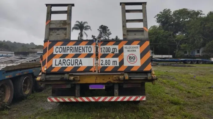 Prancha Carrega Tudo De 03 Eixos Ano 1986, pneus novos.