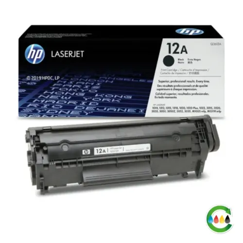 Cartucho de toner para impressora HP, modelo Q2612A (12A)