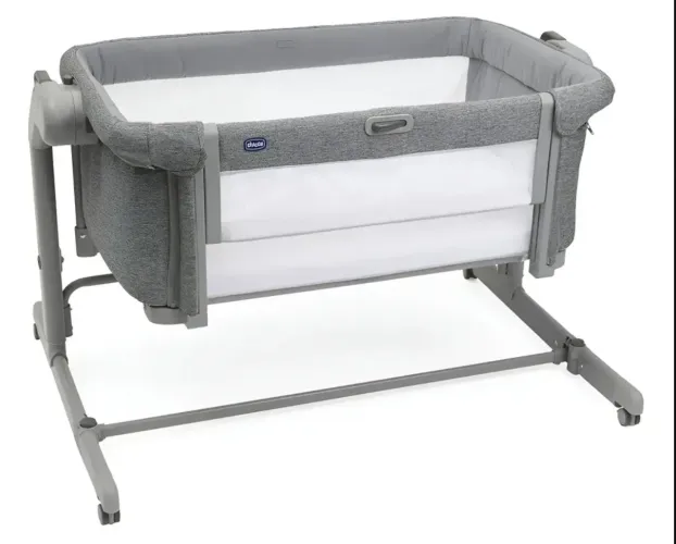 Berço Chicco Usado Modelo Next2me Magic Evo De 0-9kg Cinza *0000 Cinza