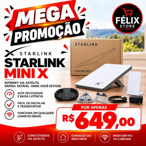 STARLINK MINI X ? LANÇAMENTO! Lacrada Anatel