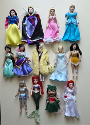 Princesas da Disney Bonecas de Porcelana Coleção Completa