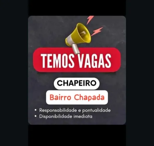 VAGA DE CHAPEIRO