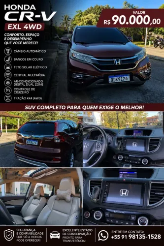 Honda CR-V EXL 2.0 16V 4wd/2.0 Flexone Aut. 2015