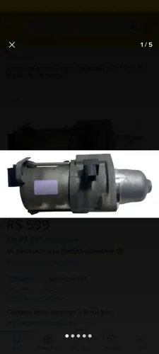 Motor de arranque do honda city 2017