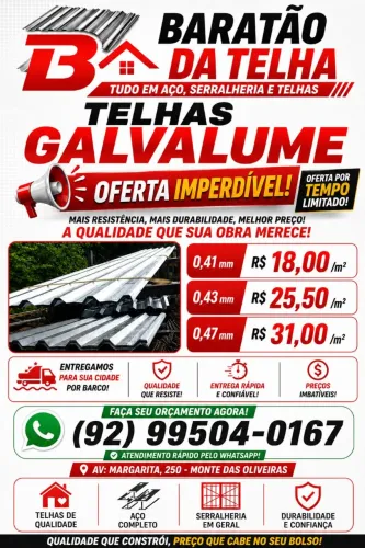 TELHAS GAVALUMES
