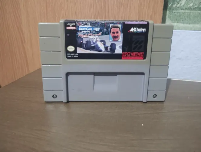 Jogo Nigel Mansell ind car original super Nintendo
