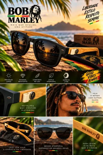 Óculos de Sol Bob Marley Masculino