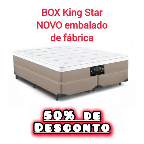 Só BOX Queen Size Linho Bege MARAVILHOSO