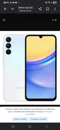 Vendo Samsung a15 256 gigas é 8 de ram todo original ainda de fabrica acessórios carregado