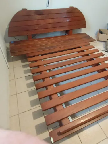 Cama angelim pedra - maciça - diferenciada.