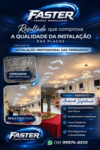 Forro modular de isopor 