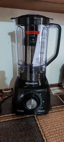 Liquidificador Mondial Turbo Power 2.2L 550W Com Filtro Inox e 3 Velocidades