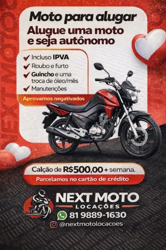 ALUGUEL DE MOTOS Honda Titan 150cc