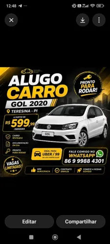 ALUGUEL DE CARRO PRA UBER