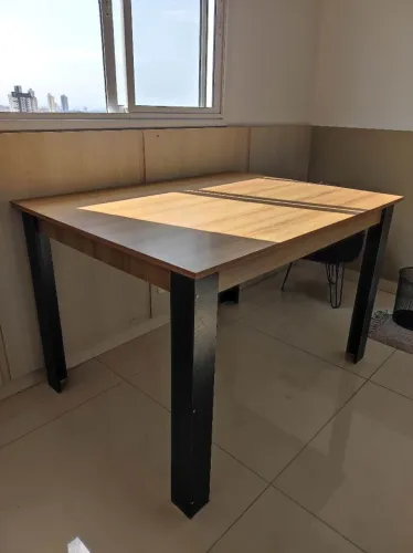 Mesa 6 lugares 120cm x 90cm nova