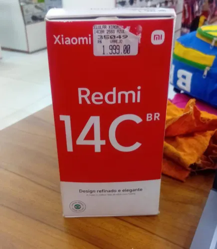 Vendo celular novo na caixa redmi14c 256gb 12 Ram, comprei no valor de 2,000