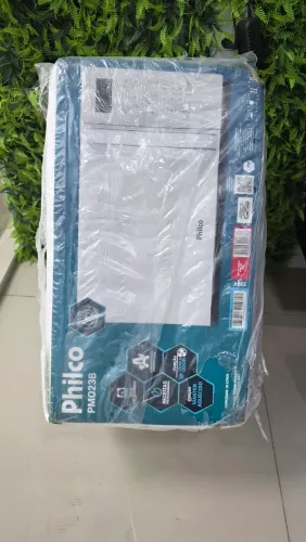 Micro-ondas Philco 20L Branco Pintura Limpa Fácil PMO23B