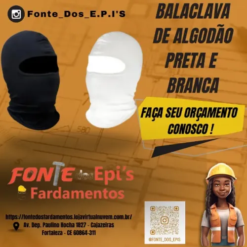 Balaclava de Algodão - Fonte dos Epis