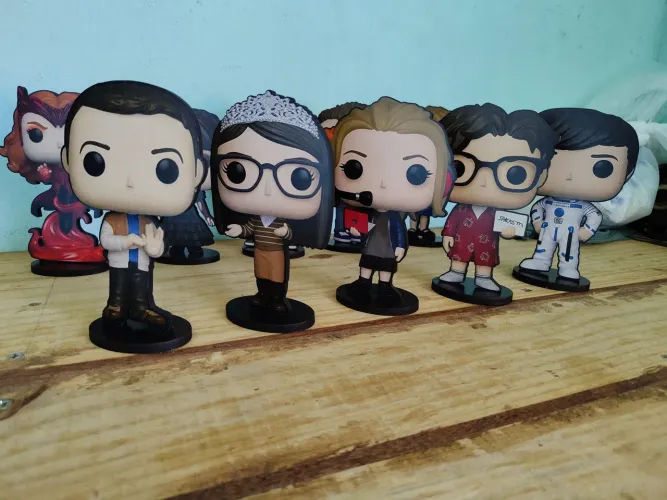 Totem Display de mesa TheBigBangTheory Personagens - 10 Peças