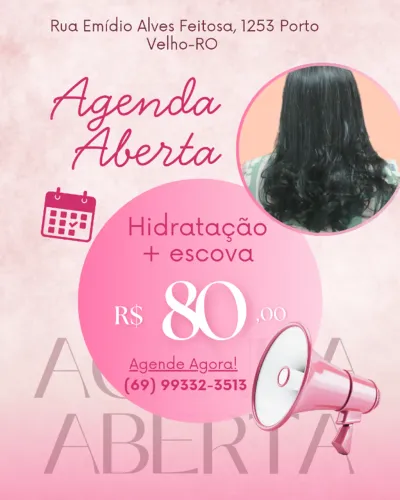 Hidratação+Escova