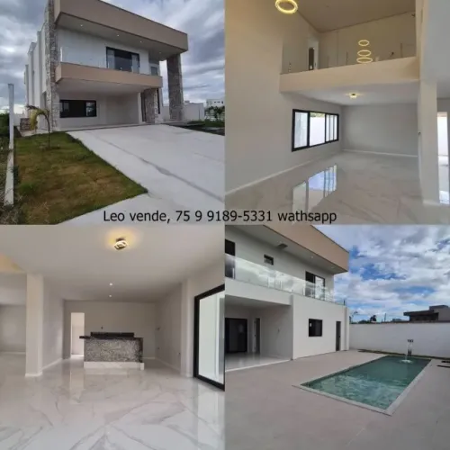 Leo vende, Alphavile , Feira , 4 suítes, closet, piscina e goumert