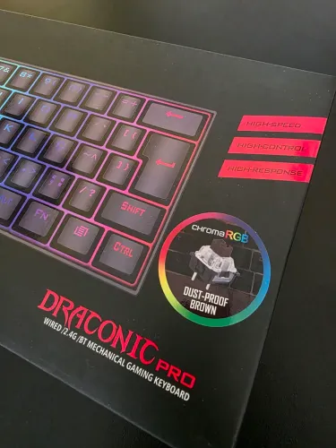 Teclado Mecânico Gamer Redragon Draconic Pro K530 RGB Lacrado