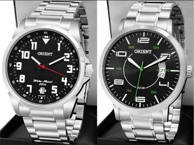 Relógio Orient masculino. Novo, na caixa. Original. Valor: 250,00 reais cada. 