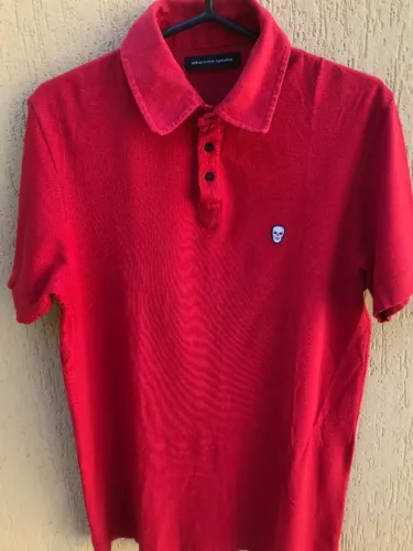 Camisa Gola Polo Vermelha Da Marca Alexandre Herchcoitch