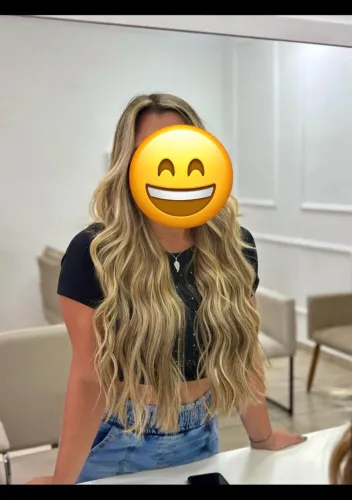 Mega hair - Cabelo loiro liso natural