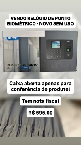 Vendo Relógio de Ponto com Biometria