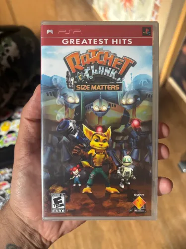 Jogo PSP Ratchet Clank Size Matters Midia Fisica UMD Lacrado