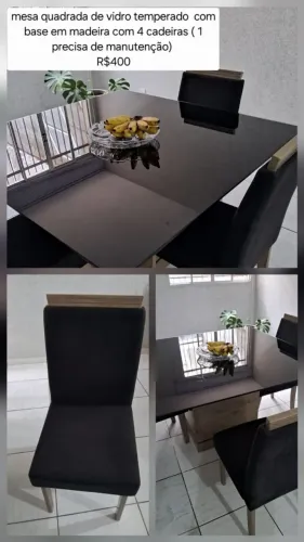 Mesa de 4 cadeiras