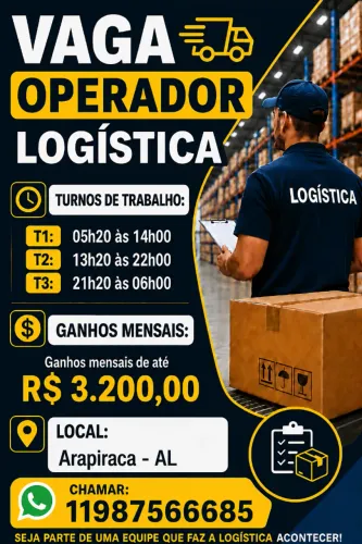 OPERADOR LOGISTICA *DIARISTA*