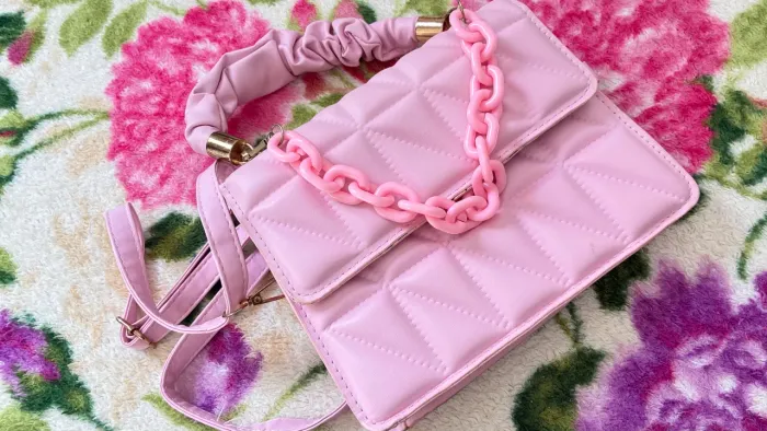 Vendo bolsa rosa