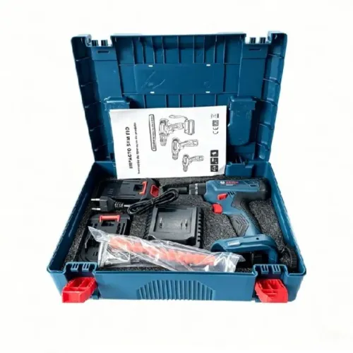 Furadeira Parafusadeira a Bateria 48V 54Nm 2 Baterias Kit Brocas para Casa e Oficina