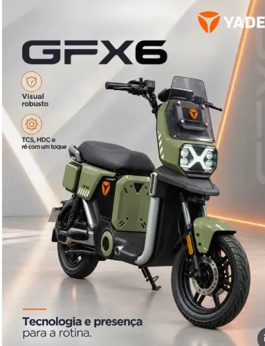 Lander e moto elétrica