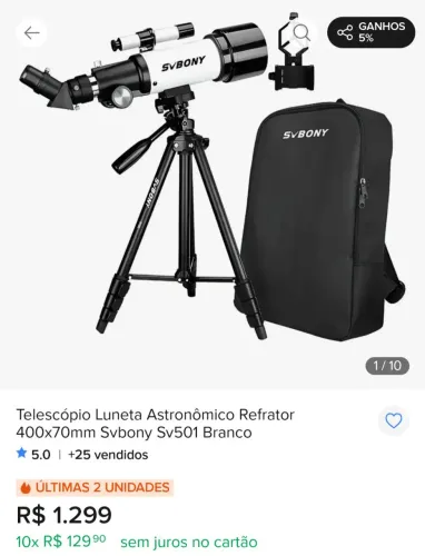 Telescópio astronômico