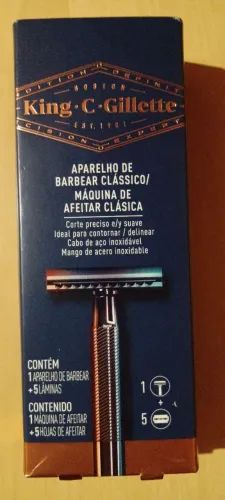 Aparelho de barbear clássico King C. Gillette